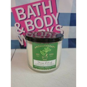 Bath Body Works Aromatherapy Stress Relief Eucalyptus Spearmint candle 25-45HRS